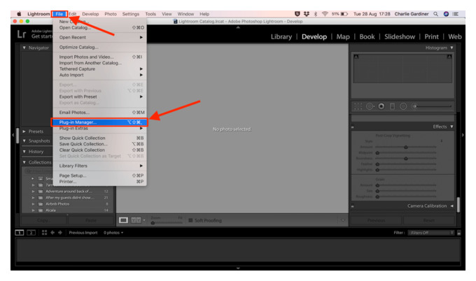 как установить lightroom