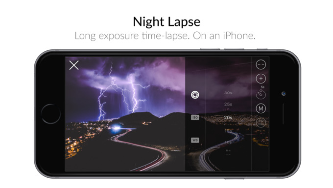 как сделать длинную выдержку для iphone
