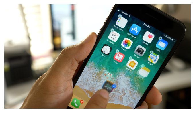экран iphone размыт и дрожит