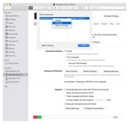 резервное копирование lightroom восстановление