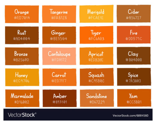 другие цвета для оранжевого