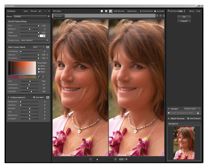 сглаживание кожи в lightroom