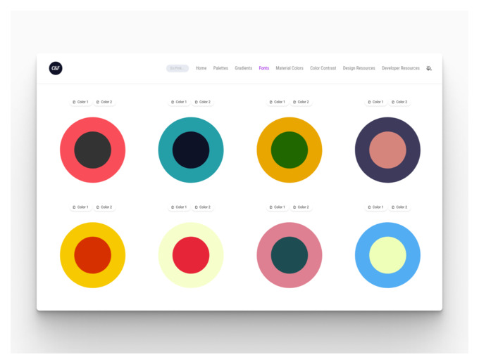 контрастный цвет по отношению к синему