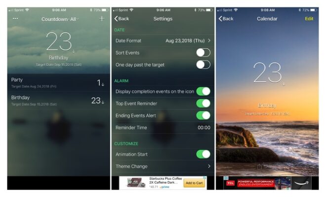 как включить обратный отсчет на iphone