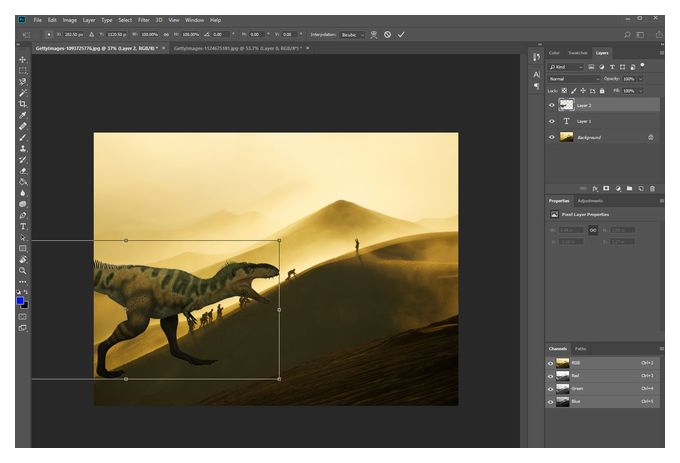 фотошоп изменение размера объекта до определенного размера