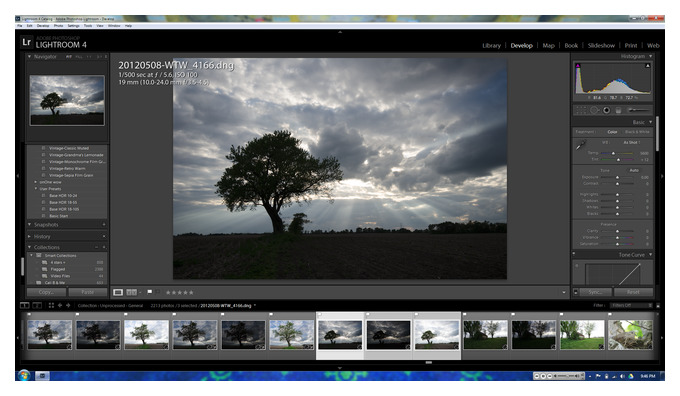 как удалить тень в lightroom
