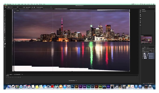 как создать панораму в lightroom