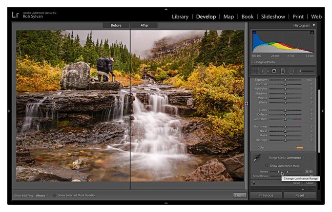что делает муар в lightroom