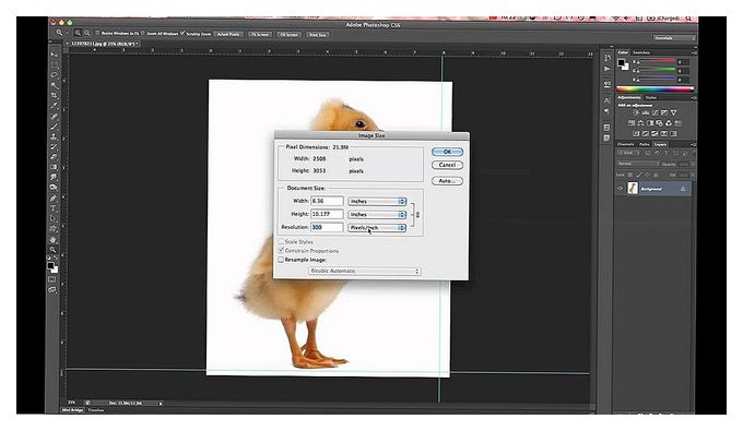 разрешение фотошопа пиксели/дюйм