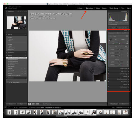 как сделать выборочный цвет в lightroom