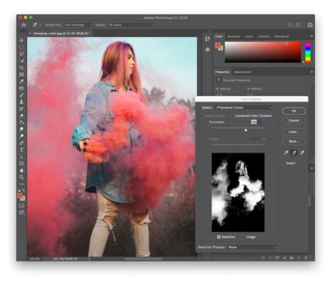 выбрать цвет из изображения фотошоп