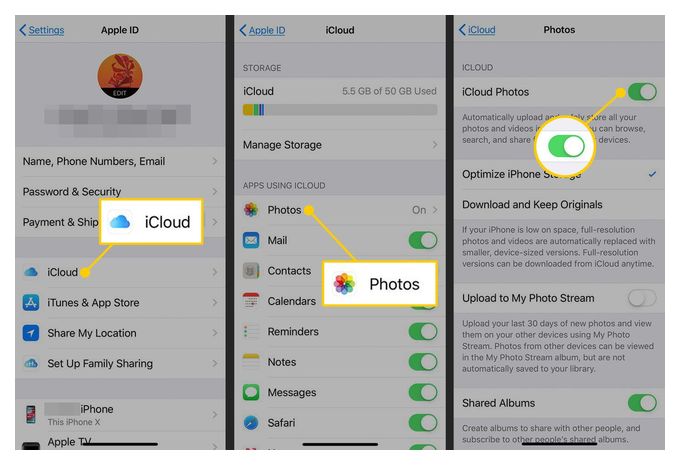 перенос фотографий на новый iphone без icloud