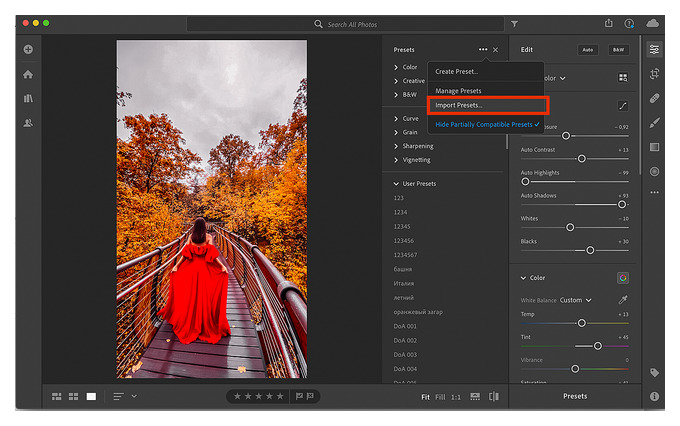 lightroom в instagram