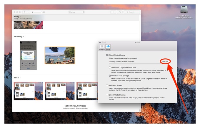 как загрузить необработанные фотографии на mac