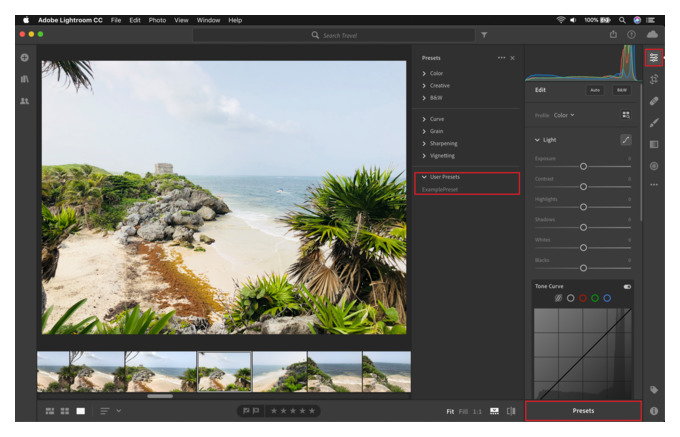 создание пресетов lightroom