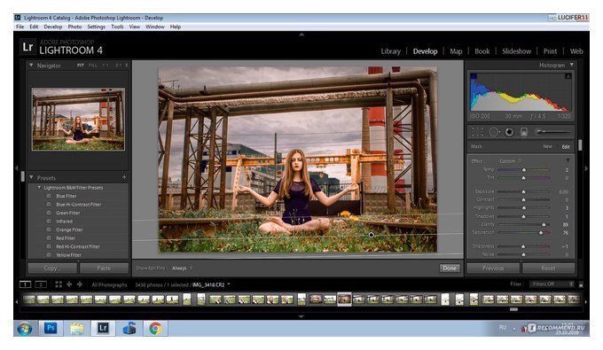 стили редактирования в lightroom