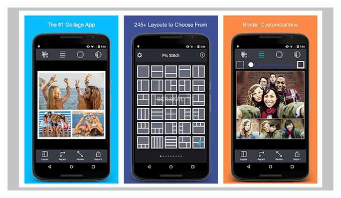 бесплатное приложение picstitch