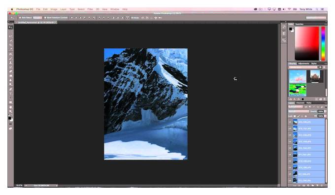 как сделать панораму в photoshop cc