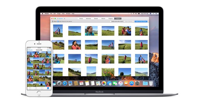 перенос фотографий с iphone на mac