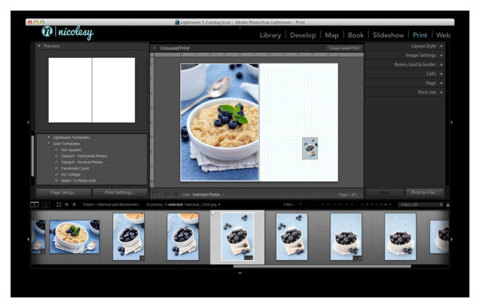 печать из lightroom