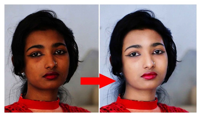 как изменить цвет кожи в фотошопе