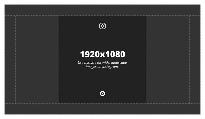 размеры рамки instagram