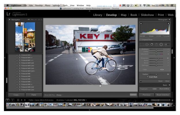 редактирование копий в lightroom