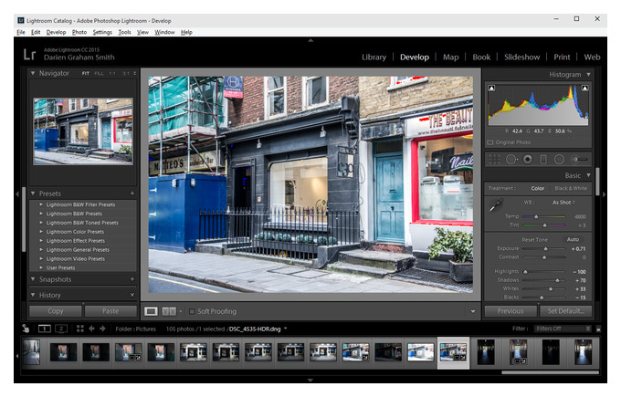 копирование редактирование в lightroom